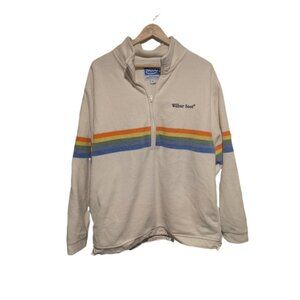 Vintage 1996 Wilbur Soot Polaroid Sweater Mens S Oversized 1/4 Zip Pullover